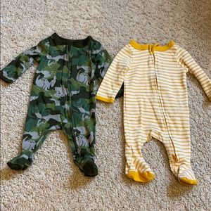 Cat and Jack Newborn lot of 2 sleepers